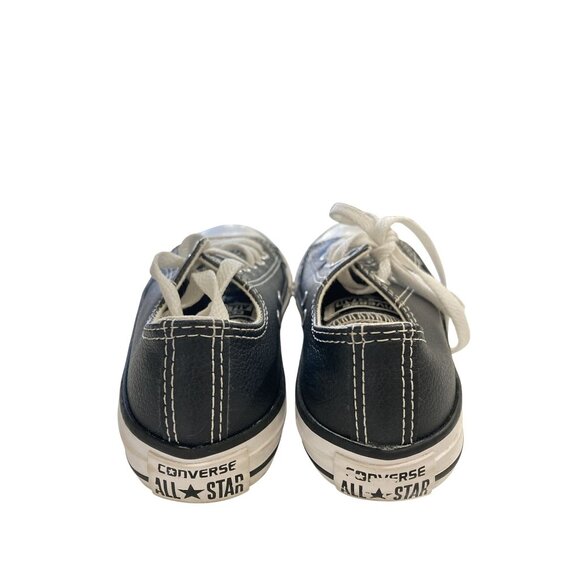 Converse All Star kids Size 12 Black  White Low Top Sneakers shoes - Picture 4 of 8